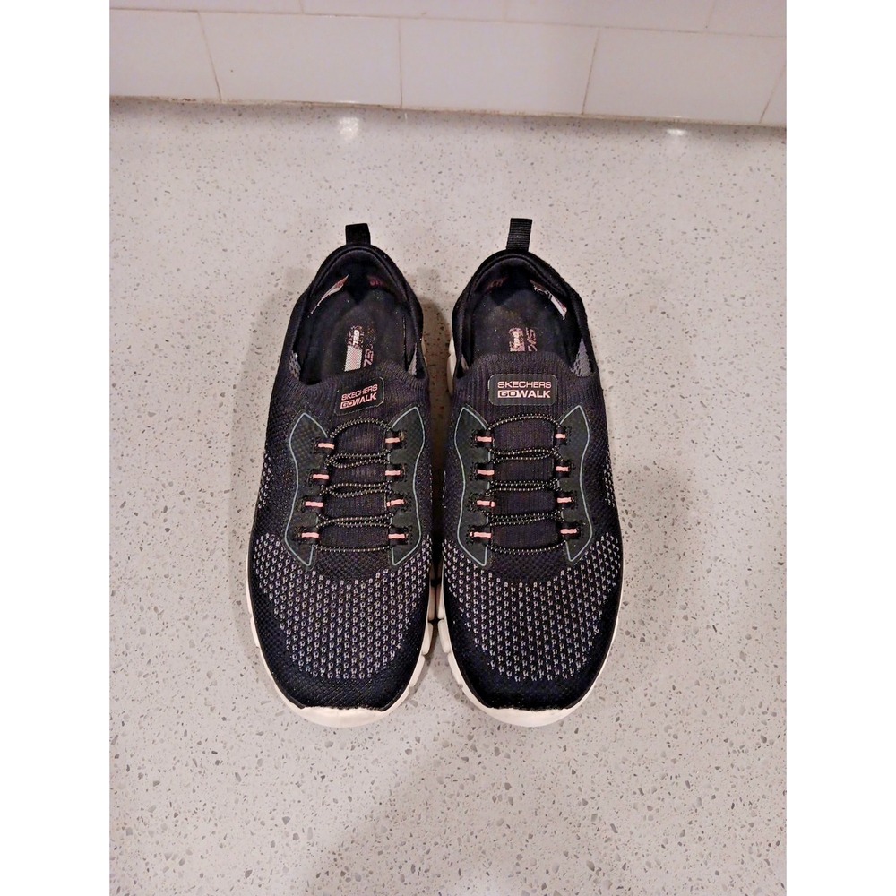 Skechers Womens Slip-ins GO WALK Glide-Step 2.0 Sneakers Size 7.5 Black - Picture 6 of 10